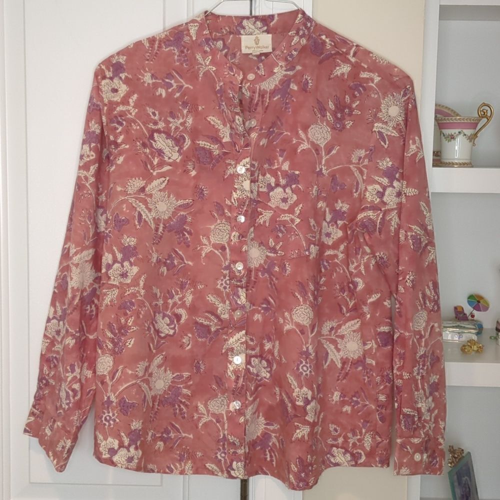 Perry Walker Blouse Medium - Picture 2 of 7
